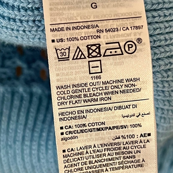 NWOT Open-Stich Blue Old Navy Sweater Size Large - Picture 6 of 6